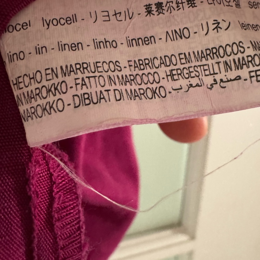 Vibrant Magenta Ruffled Blouse - Picture 3 of 3